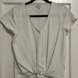 J. Crew button down tie top. Size small. OBO
